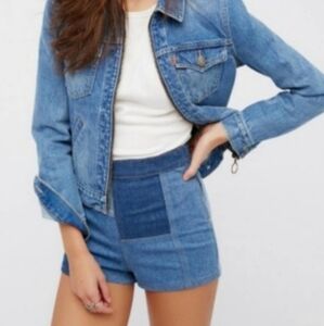 Free People Patched High And Tight Short